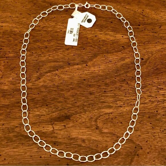 Danecraft Pure 100 | Delicate Open Link Necklace | Silver | 18” - Picture 1 of 4